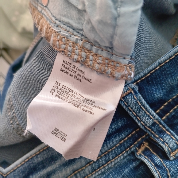 Bebe Y2K Embellished 3D Floral Skinny Denim Jeans Medium Wash 29 - Picture 11 of 11